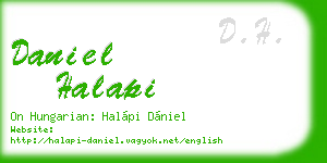 daniel halapi business card